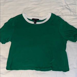 Green crop top!